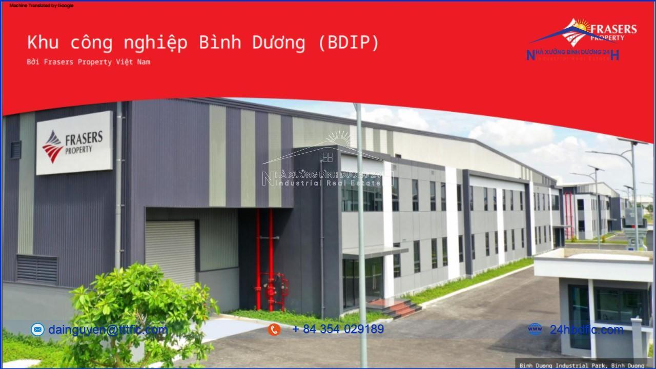 Cho Thuê Xưởng Tại KCN Bình Dương - Frasers Property Việt Nam