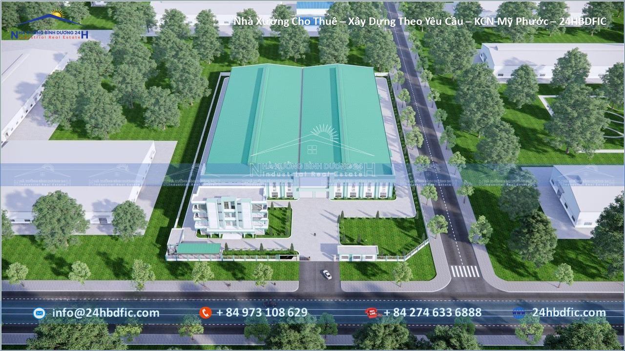 Nhà Xưởng Cho Thuê - Xây Dựng Theo Yêu Cầu - KCN Mỹ Phước - 24HBDFIC