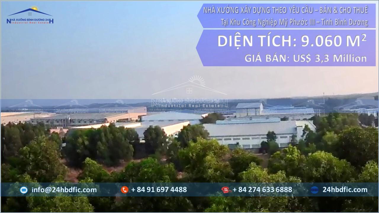 Bán Nhà Xưởng - Khu Công Nghiệp Mỹ Phước 3 - 24HBDFIC