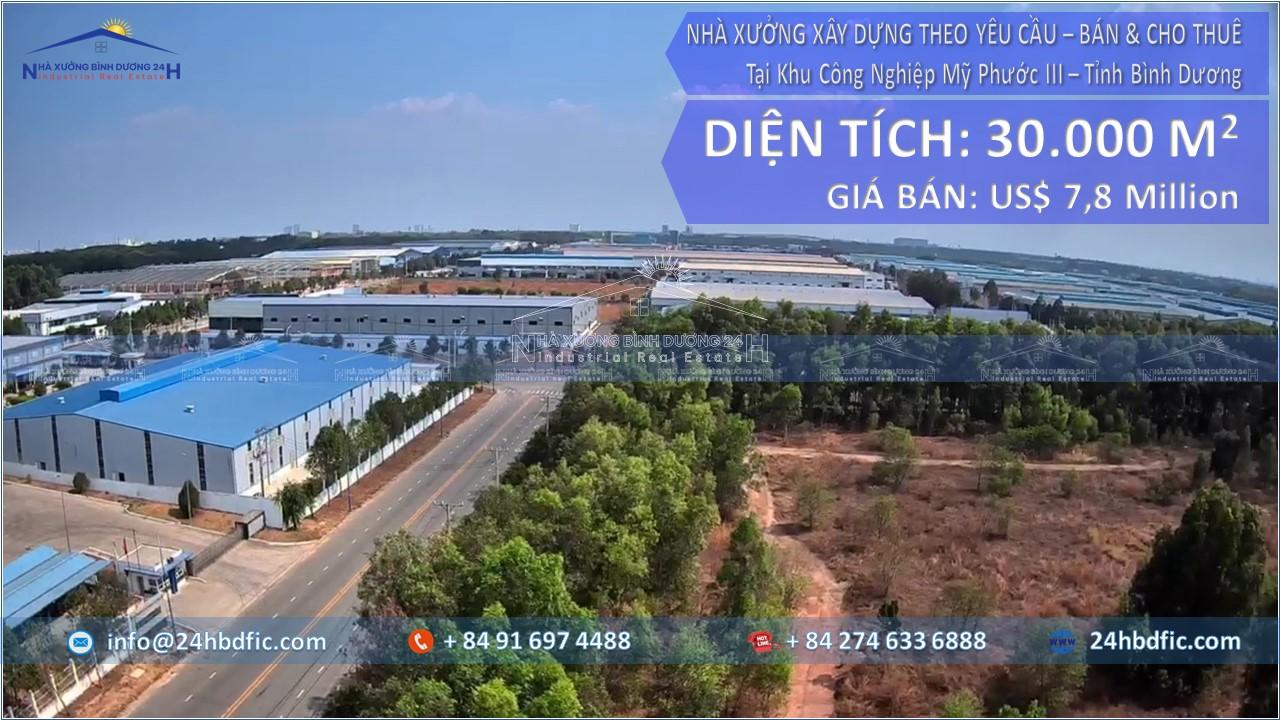 Bán Nhà Xưởng Xây Dựng Theo Yêu Cầu tại Khu Công Nghiệp My Phước 3 - 24HBDFIC