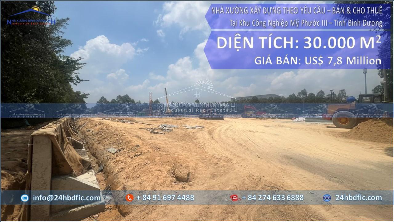 Bán Nhà Xưởng Xây Dựng Theo Yêu Cầu tại Khu Công Nghiệp My Phước 3 - 24HBDFIC