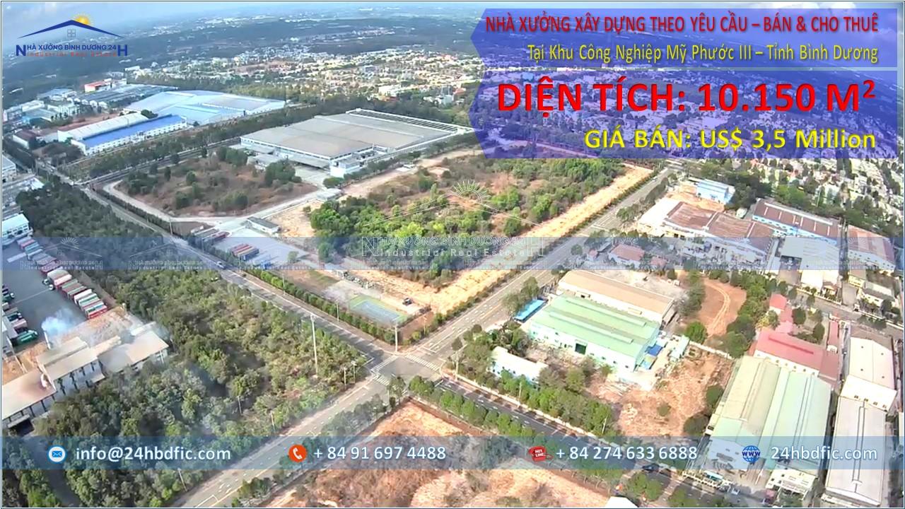 Bán Nhà Xưởng xây dựng theo yêu cầu của Khách Hàng tại KCN Mỹ Phước 3 - 24HBDFIC